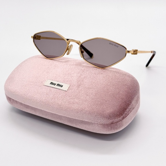 NEW MIU MIU MU56ZS 5AK20I WOMEN MIU MIU ROMB SUNGLASSES MU 56ZS 5AK-20I